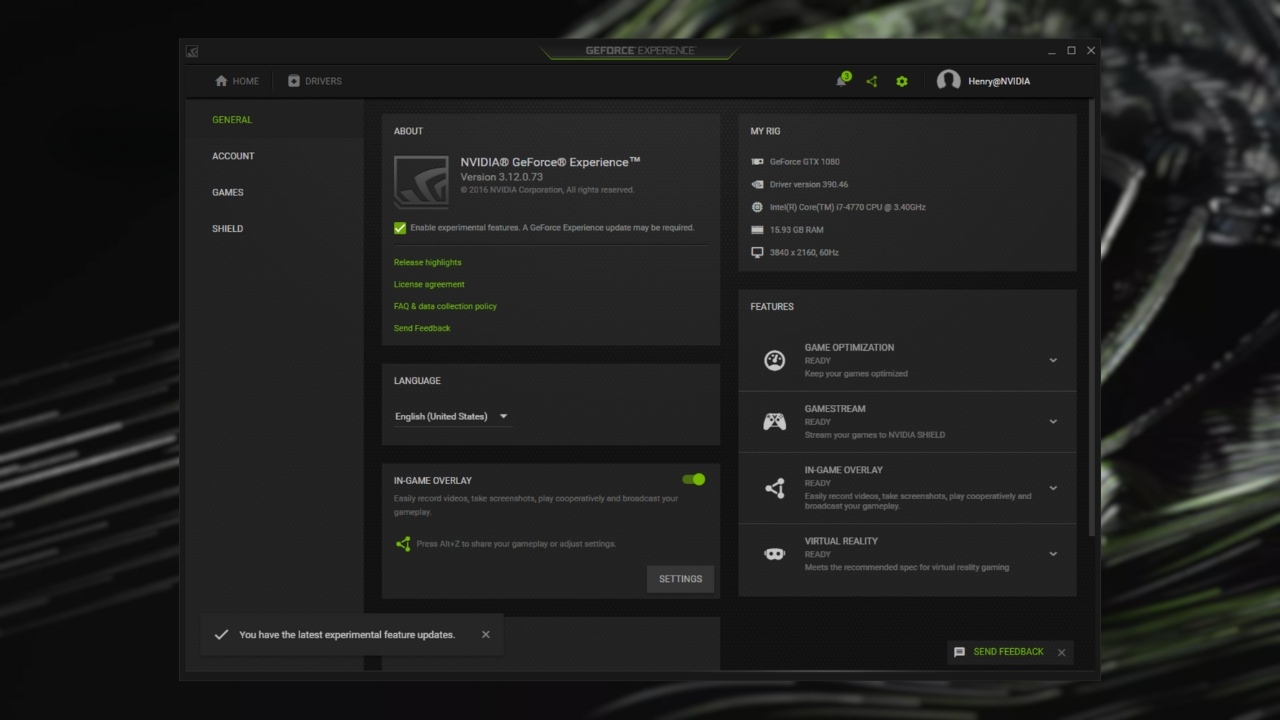 NVIDIA GeForce Screnshot 3